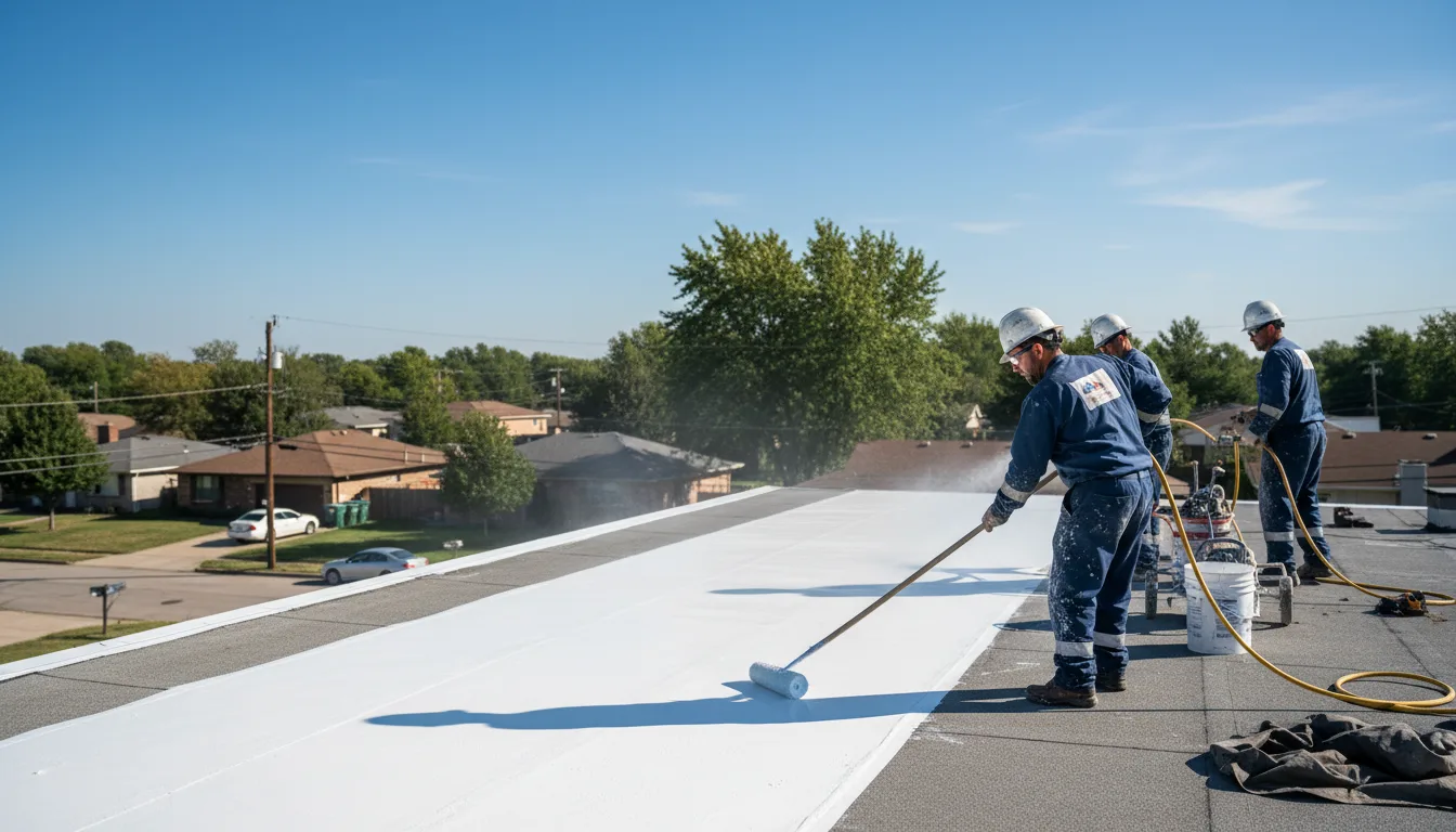 Commercial roof coating in Pine Prairie, LA near me